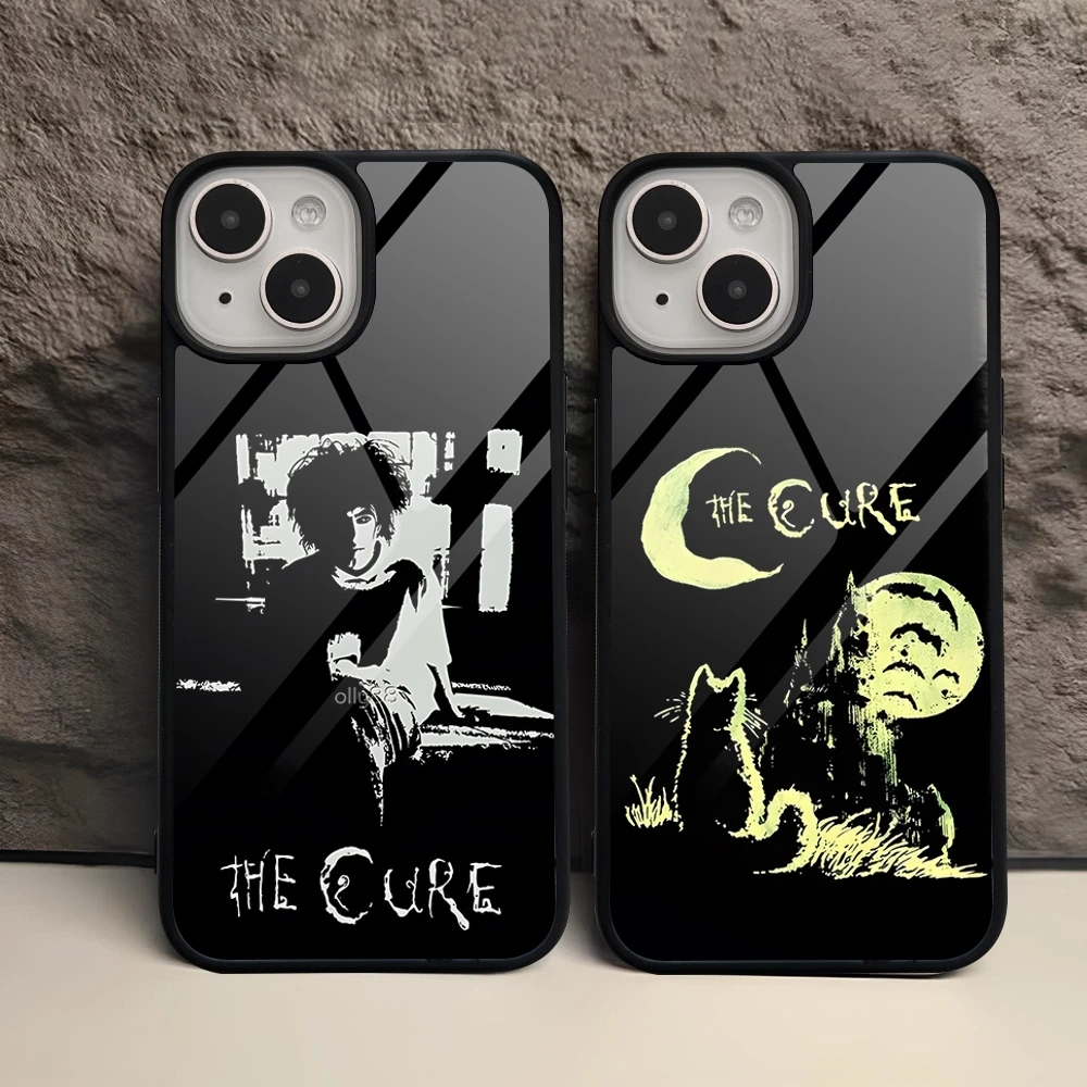 Heavy Metal Band The Cure Phone Case For Iphone 15 Pro Max 14 12 11 13 Mini 6 8 7 Plus X Xs XR PC+TPU Design Back Cover