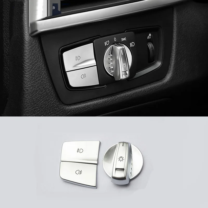 For BMW 2 3 4 Series X1 X5 X6 Front Headlight Control Switch Button Cover Trim Car Interior Accessories Car Interior Supplies