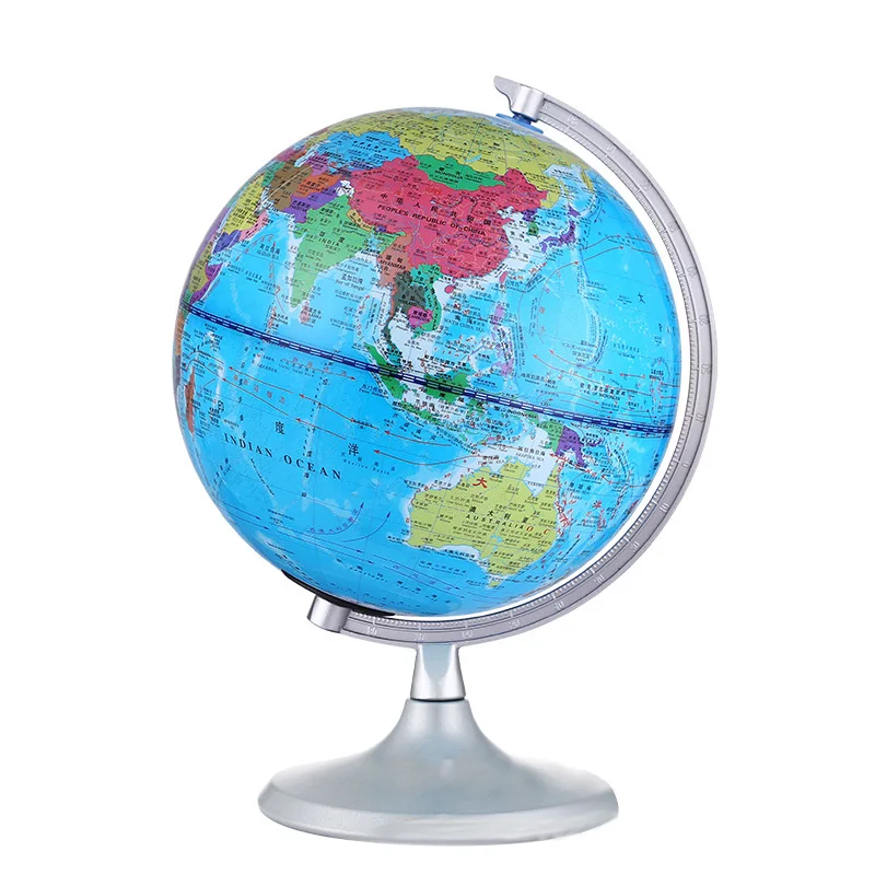 20CM Smart Voice AR Glowing World Globe LED World Map Globe with Night Light Tools for Learning Children\'S Gifts