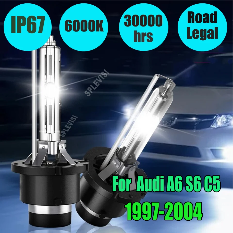 

D2S HID Headlight ceramic tube protects against electrical leakage For Audi A6 S6 C5 1997 1998 1999 2000 2001 2002 2003 2004