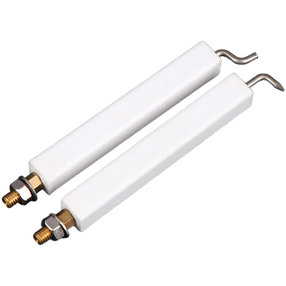 Ignition Electrode Flame Sensor Kit for Commercial Gas Griddle Flatbread Maker Pancake Machine Replacement White