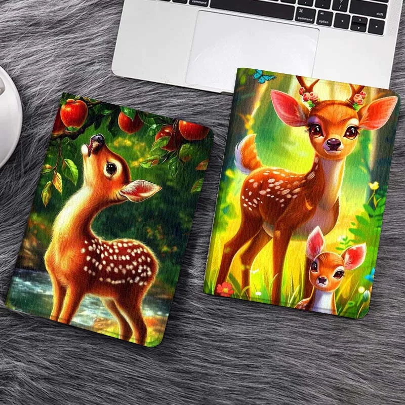 

Cute Deer Art For Huawei MediaPad T5 T10s M6 M5Lite SE Honor Tab 5 6 7 V7 V8 X8a X9a Pro Soft Tablet Case Gift