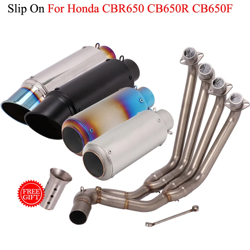 

Yoshimura Motorcycle Full Exhaust System Modified Front Middle Link Pipe Muffler Slip On For Honda CBR650R CBR650F CB650R CB650F