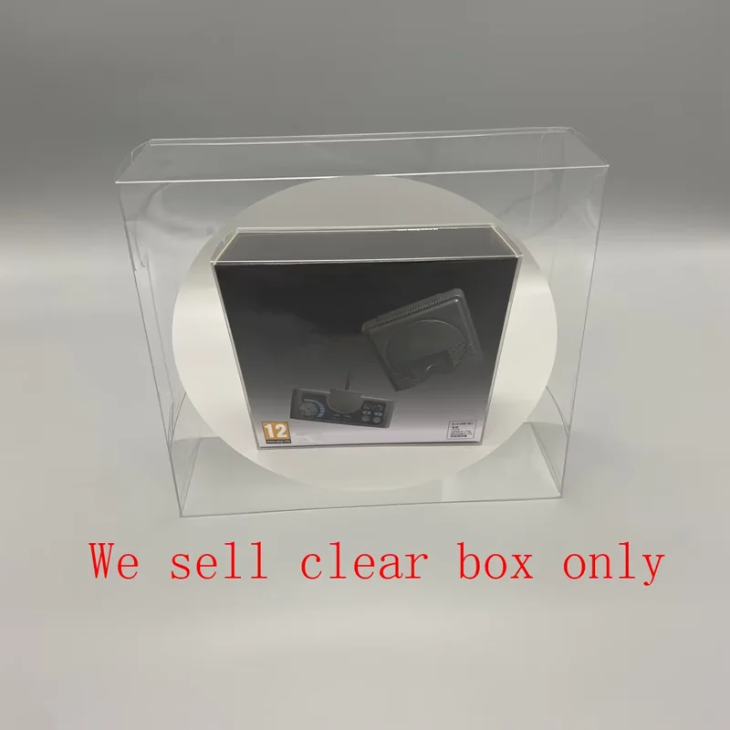 Clear transparent cover for KONAMI mini for PC Engine CoreGrafx US EU JP version Game console storage display box Case