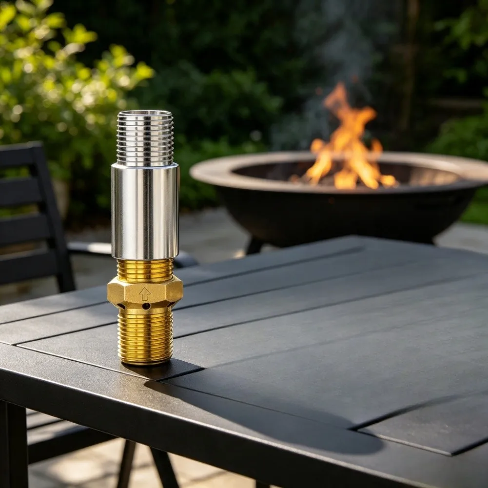 Outdoor Gas for Jet 1 2 NPT Burner Nozzle High Temperature Resistant Improved Combustion Efficiency Propane Burner Nozzle