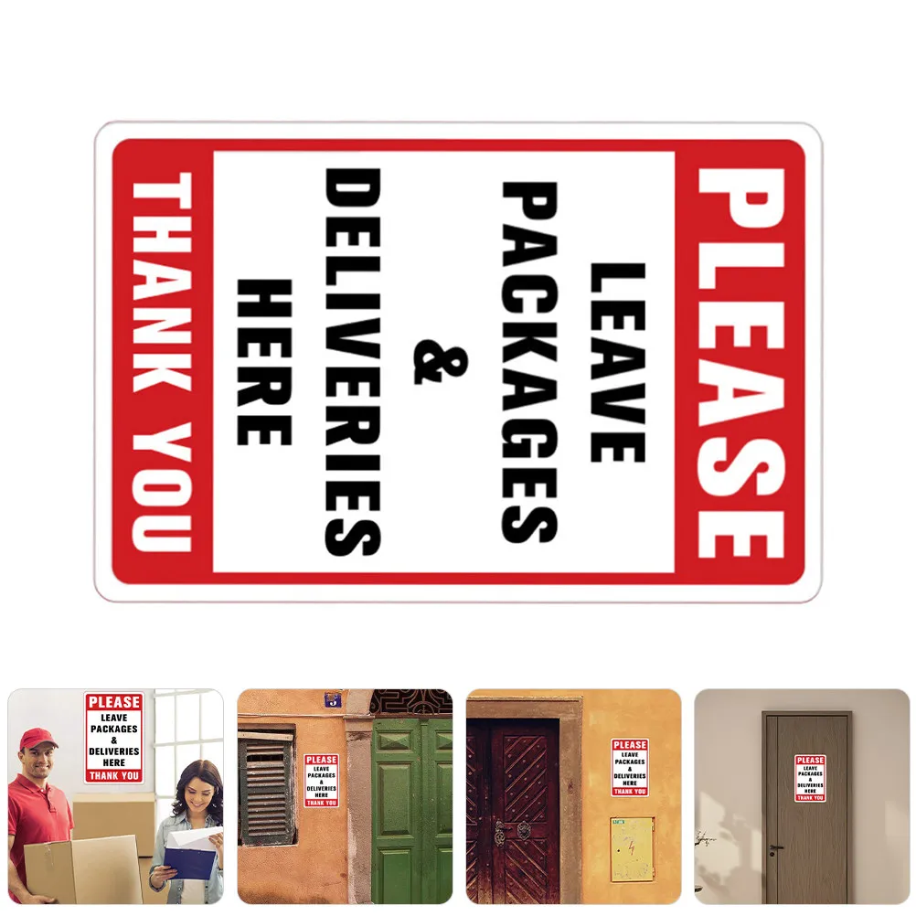 Package Storage Stickers 3 Pack PVC Wall Decals for Office Warehouse Delivery Collection Point Signs