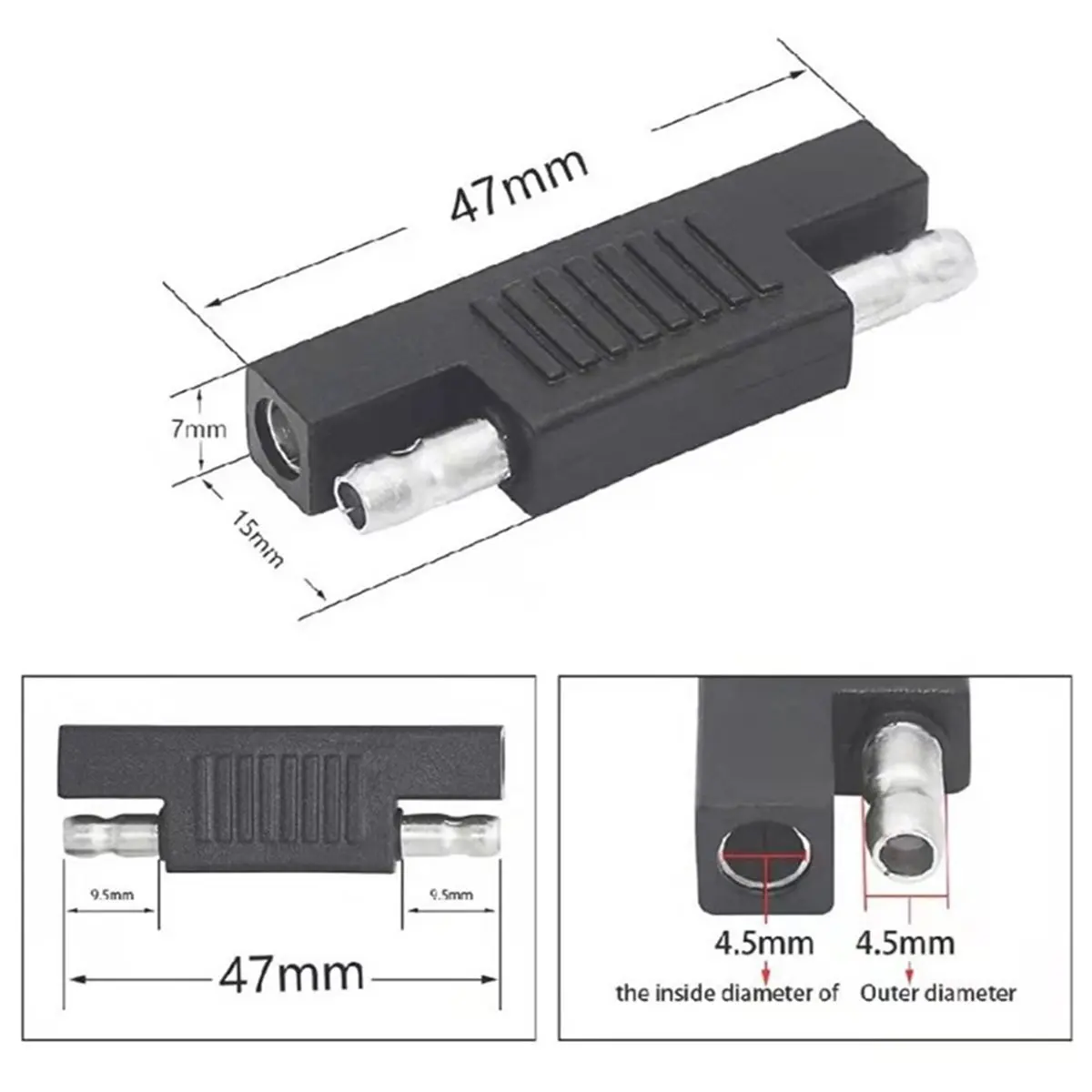 A2028P ~12V 16AWG Cable for Battery SAE to O-Type Terminal with Fuse Quick Extension Cord for Battery Charger/Maintainer