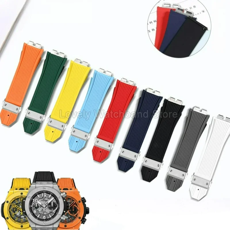 For Hublot Yubo BIG BANG 411 415 401 Special Convex Interface Quick Release Skin‑friendly Water‑repellent Premium Watch Strap