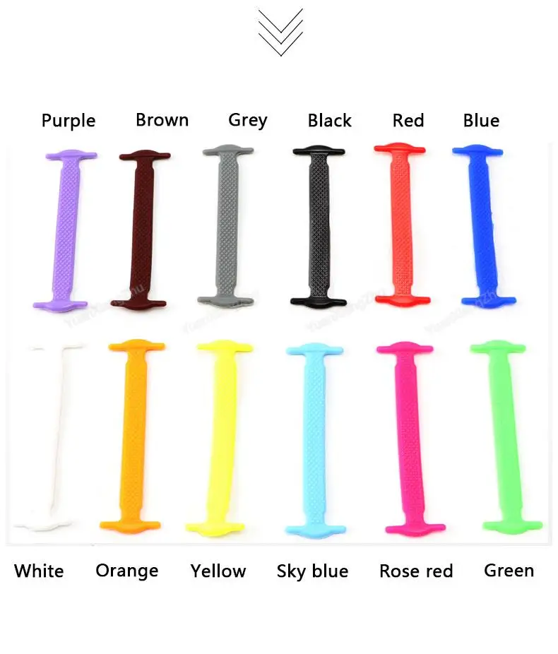 16 Stück elastische Schnürsenkel für Turnschuhe, Silikon-Stretch-Schnürsenkel, keine Krawatte, Schnürsenkel für Kinderschuhe, Gummiband, Schnürsenkel, Schnürsenkel – Detail 2