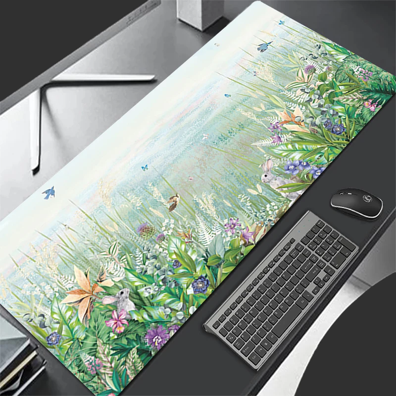 

Desk Mat Carpet Desk Accessories Laptop Vintage Flower Pattern Gamer Mausepad Mouse Pad Mousepad Office Tables Mouse Mats Pad