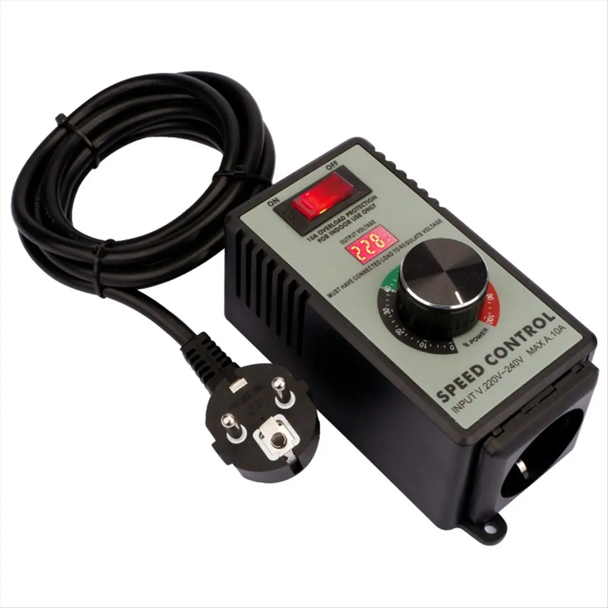 KSOL Angle Grinder Governor Speed Controller Switch AC220V-250V 4000W Maximum Power Hand Power Tool EU Plug