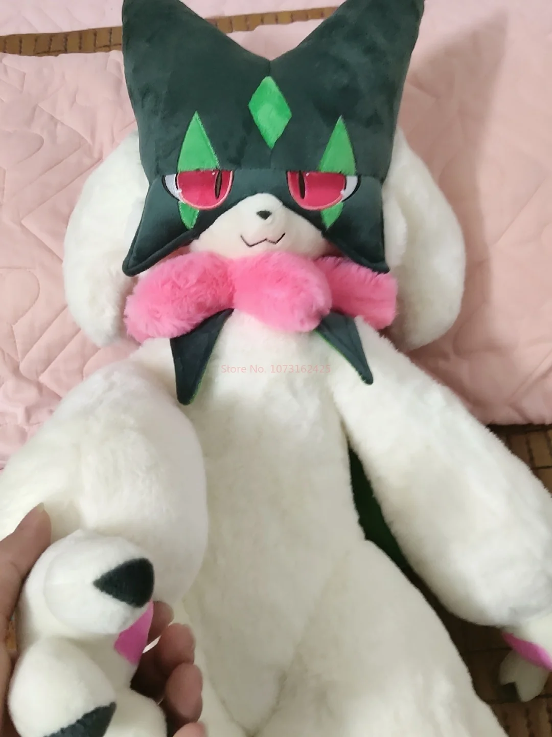 80-170cm Pokemon Crystal Velvet Version Meowscarada Plush Doll Throw Big Stuffed Pillow Room Decor Anime Birthday Christmas Gift