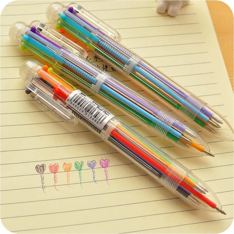 4 Pieces Ballpoint Pen For Ball Point Creative Bullet Colorful Stationery
