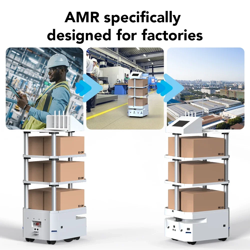 Euler Smart Material Transportroboter Lagerlogistik Autonome mobile Roboter erreichen 100 kg AGV-Roboter