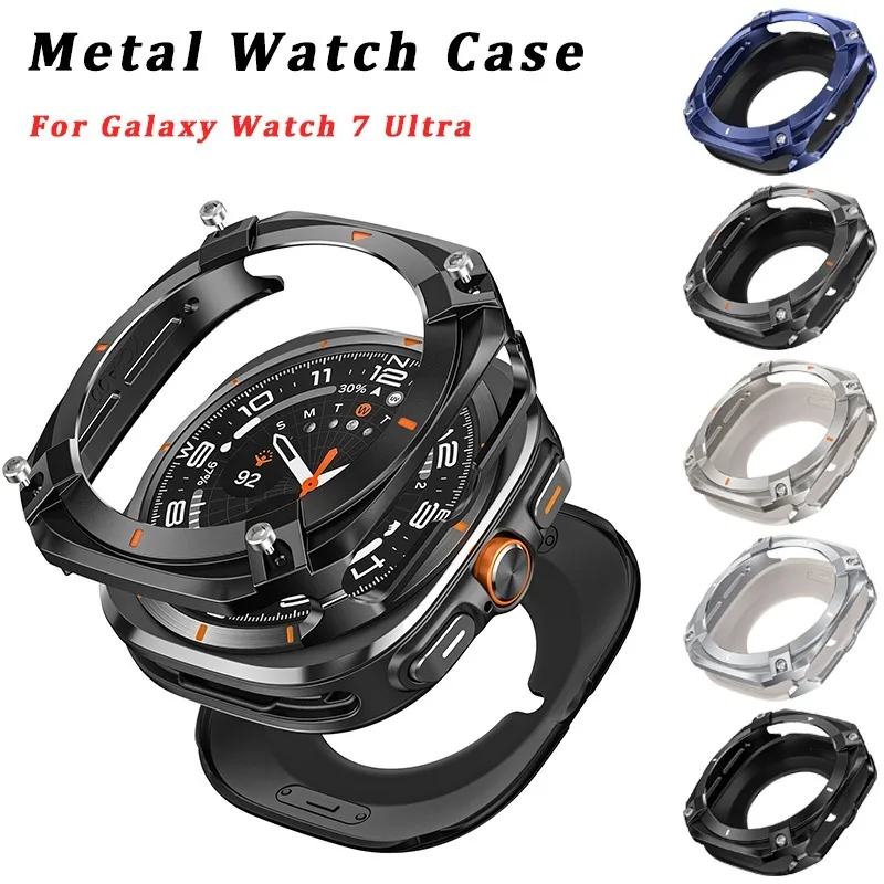 

Aluminium Alloy Protective Case For Samsung Galaxy Watch Ultra 47mm Men Cover for SAMSUNG ULTRA 7 Screen Protector Accessories
