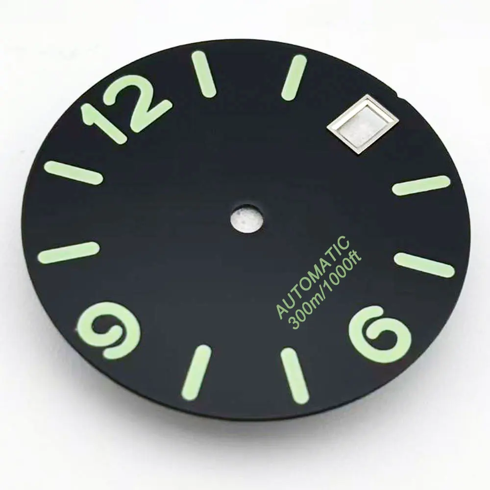 Customizable logo 28.5mm dial C3 green night light suitable for NH35 NH36 automatic mechanical movement accessories