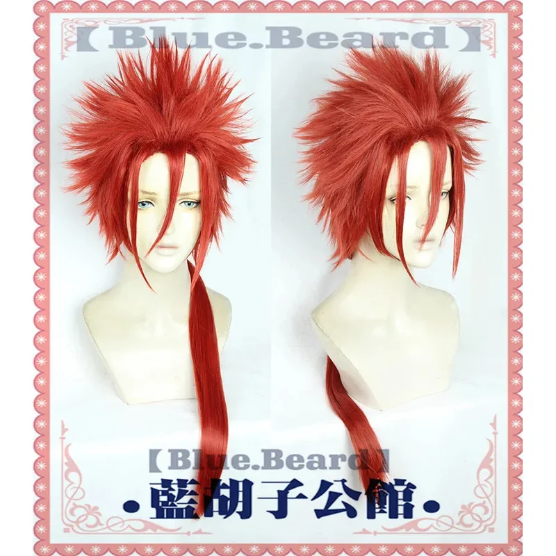 

FF7 VII Reno Grell Sutcliff Cosplay Wigs High-temperature Fiber Synthetic Red Long Hair +wig net20253;f'6,c;7.y;