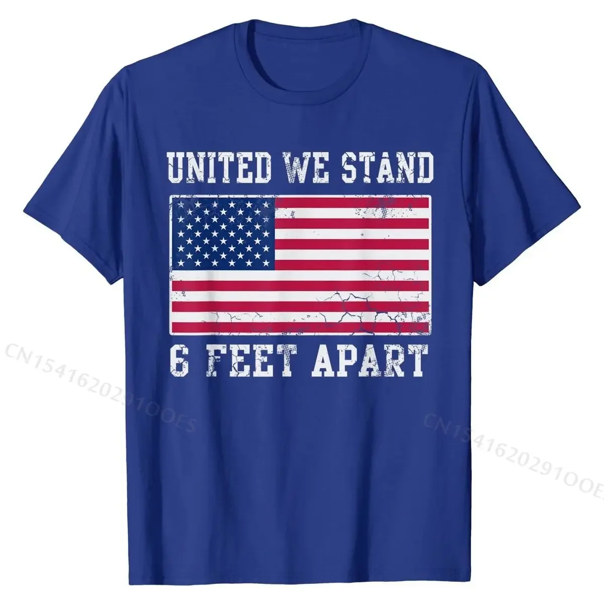 We Stand 6 Feet Apart Patriotic USA American Flag T-Shirt comfortable Tees Cotton Young T Shirts comfortable Special