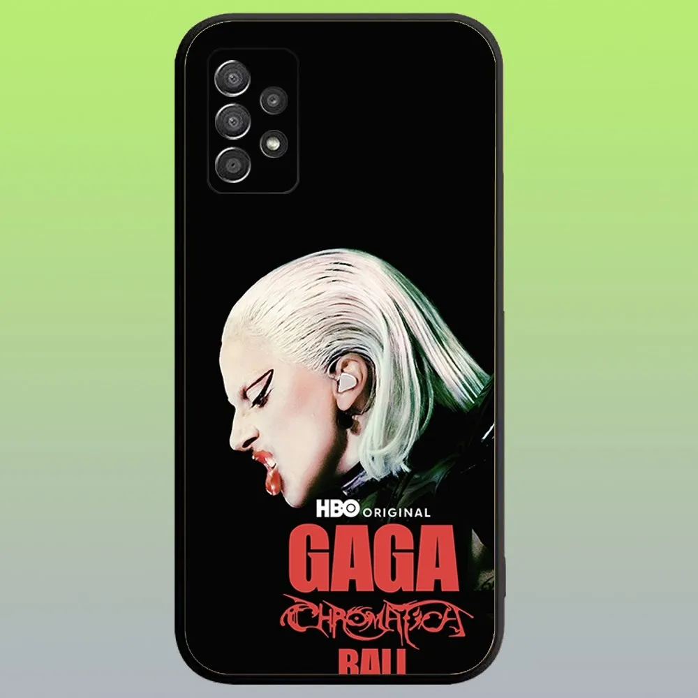 L-Lady G-Gaga Singer Phone Case For Samsung Galaxy A20,A21s,A22,A31,A32,A52,A53,A72,73,A80,A91 Soft Black Cover