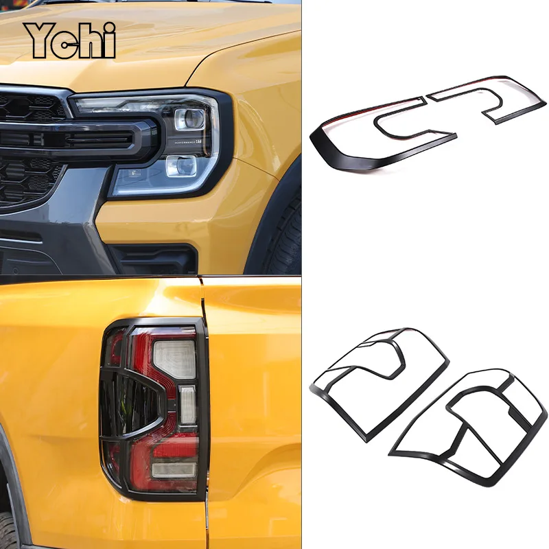 

Рамка передней фары и рамка заднего фонаря для Ford Ranger Wildtrak T9 2023 2024 2025, аксессуары