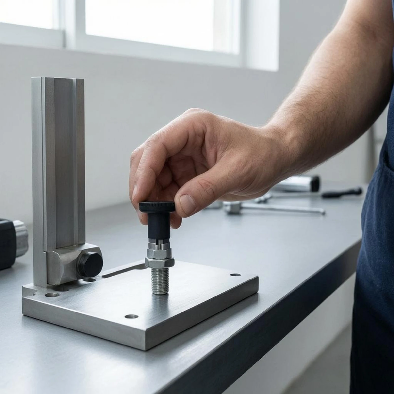 

Self-Locking Indexing Fastener Hexagonal-Lock Fasteners Self-Locking Fastener Coiled Knob Plunger Easy to Use Hardware Part