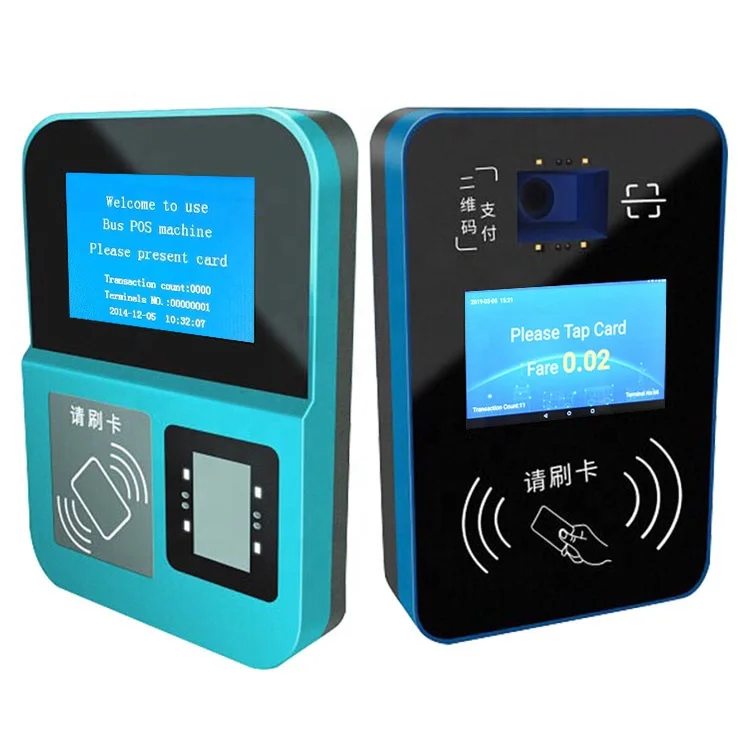 Bus Card Validator With Nfc Rfid  Card Reader 4G 3G  GSM QR Scanner Bus Ticket Fare System Machine