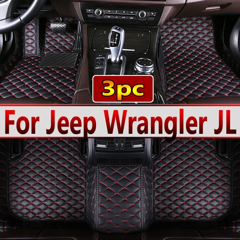 Impermeável Car Floor Mats para Jeep Wrangler JL, Styling Decoração, Proteger Acessórios, Tapetes, Capas impermeáveis, 2021, 2020, 2019, 2018