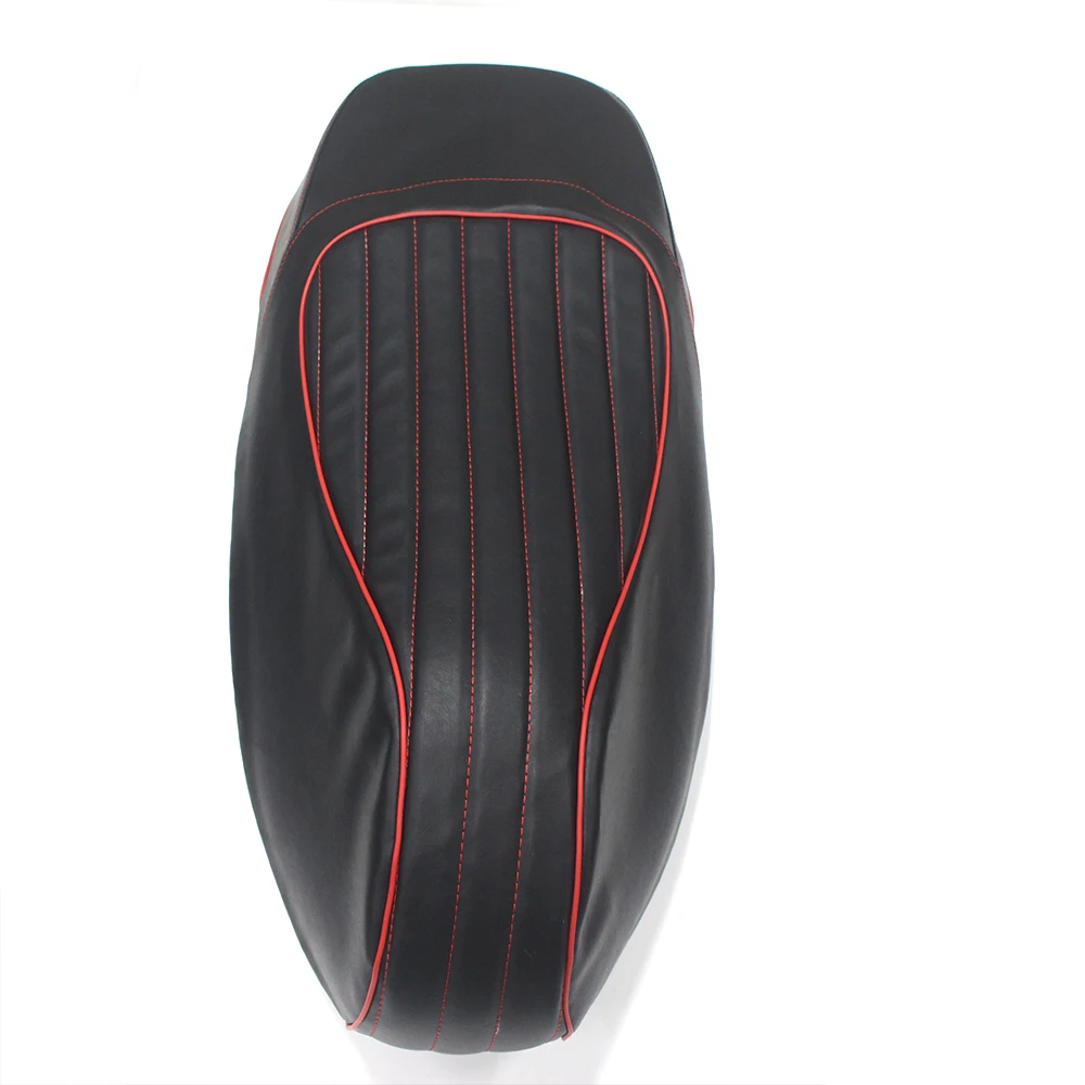 Motorcycle Saddle Leather Cover for  GTS 300  GTS300 Black/Red