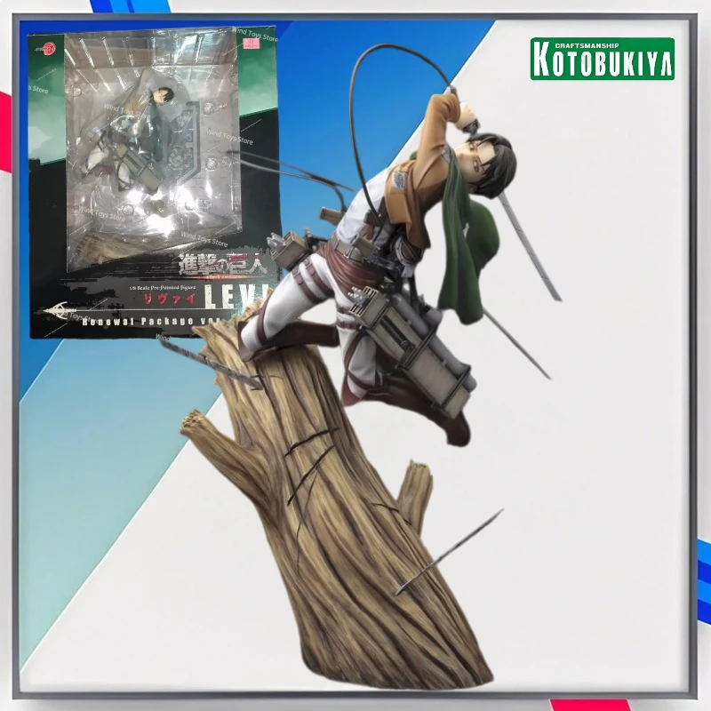 

KOTOBUKIYA ARTFX J Levi Ackerman 28 см аниме фигурка в штучной упаковке Коллекционная модель фигурка игрушка оригинал на складе