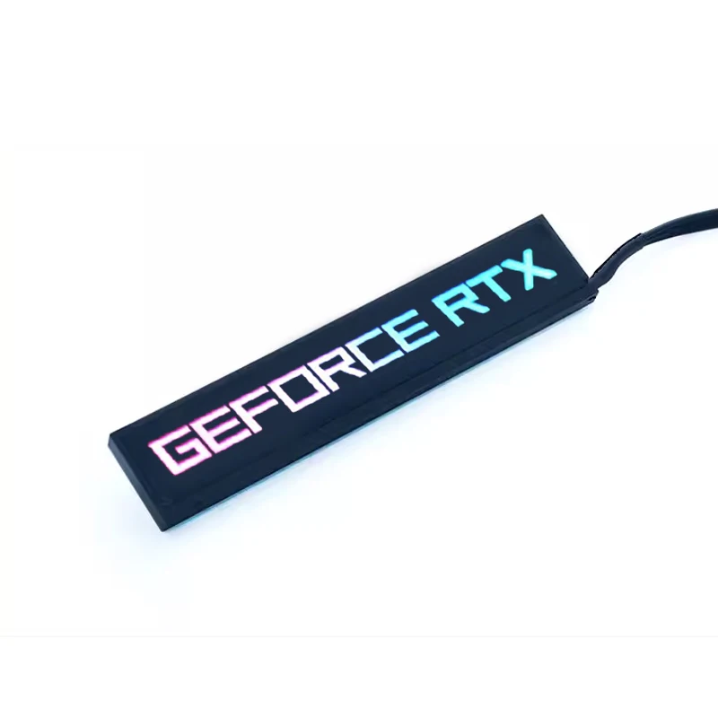 Panel lateral de tarjeta gráfica RGB para RTX 4080 4090 3080 3090 AMD RX6900 7900 GPU Modify 5V 3PIN ARGB AURA SYNC PC Case DIY MOD