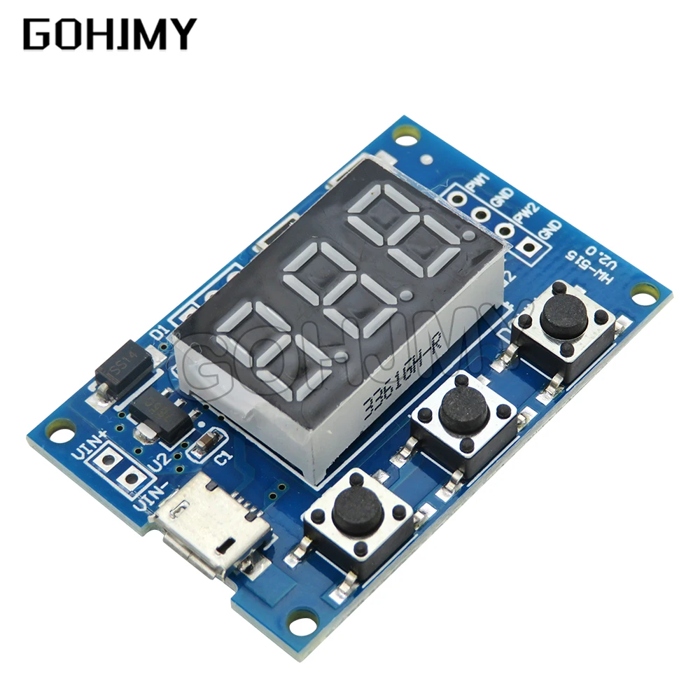 DC 5-30V mini USB 2-channel 5V power independent PWM generator bidirectional digital LED duty cycle pulse frequency board module