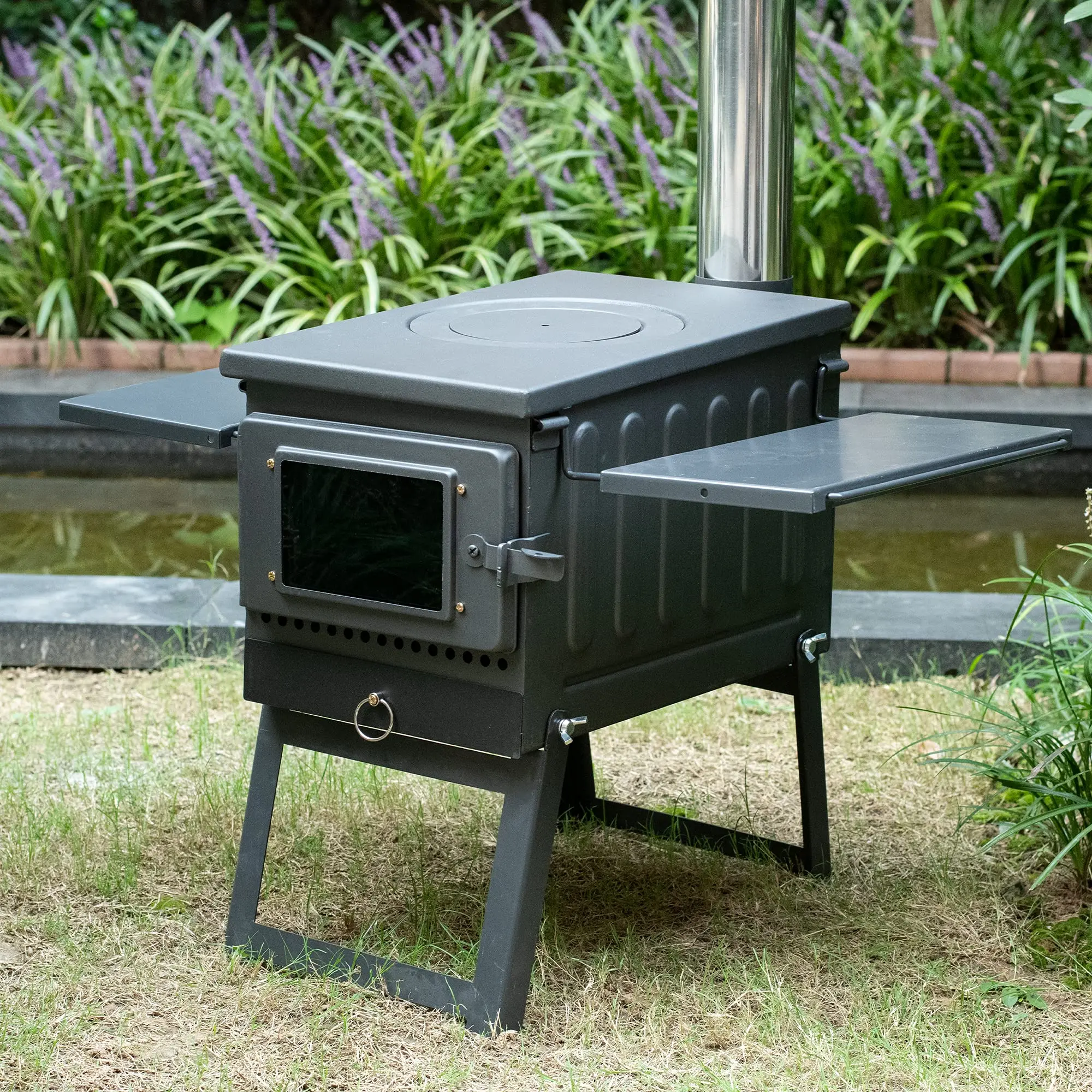 Portable Wood-Burning Camping  - Camping Cooking Grate 评论和价格