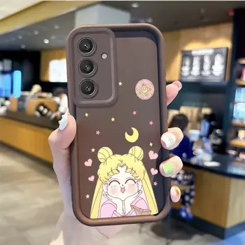 Krásný kryt s motivem Sailors Moons pro Samsung Galaxy A35 A34 A33 A32 5G A31 A30 A24 A23 A22 A13 A12 A05 A03 nárazuvzdorný kryt 10 nejlepší prodej Flipové pouzdro Sailor Moon pro Samsung Galaxy Z - №5