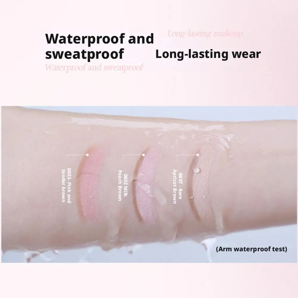 Dezone Two-in-one 2 Headed Silkworm Pen Brightens High-gloss Shadow Three-dimensional Comic Beauty Brown Peach Pink Silkworm Pen