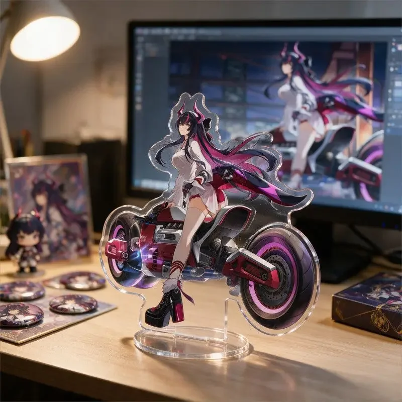 Game Neverness To Everness Acrylic Standee Figure Shinku Exquisite Room Desktop Ornament Stand Model Display Signboard Fans Gift