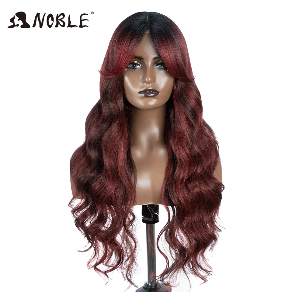 Noble Water Wave, synthetische Perücke mit Spitze vorne, 28 Zoll, braune Perücke, Perücke mit Spitze vorne, Ombré-Blond, Cosplay-Perücken für Damen, Perücke mit Spitze vorne. – Detail 15