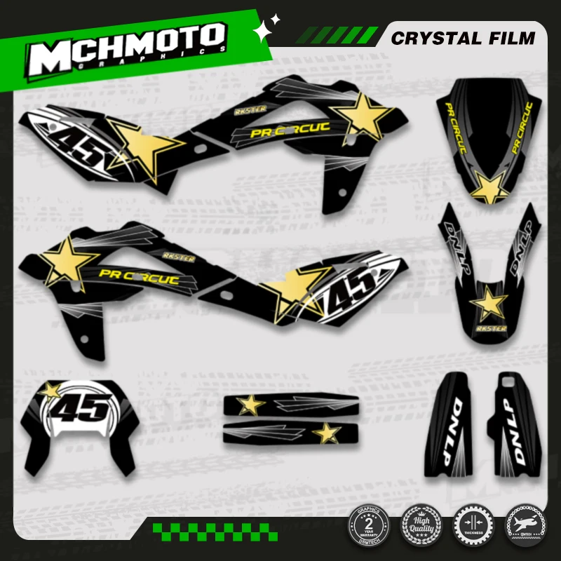 MCHMFG Custom Graphic Decal Stickers Kits For Husqvarna TE250 TE 250 2008 2009 2010 2011 2012 2013