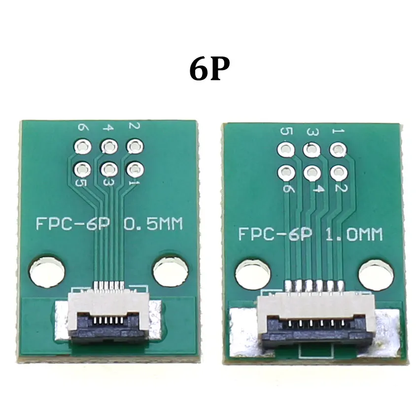 6 8 10 12 20 30 24 Pin PCB Double Sided FFC FPC Flex Cable Adapter Pitch 0.5mm 1.0mm to 2.54mm Connector 6P 8P 10P 12P 24P