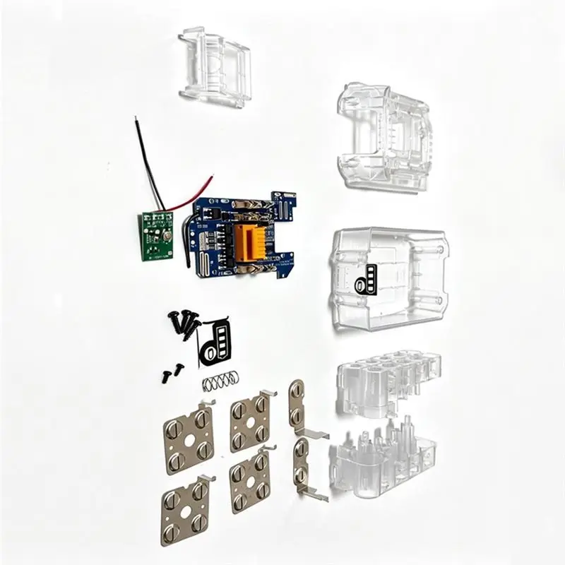 T23C Power Tool Kit For Makita 18V For BL1860 BL1890 Lithium Batteries Transparent Battery Case Box Housing