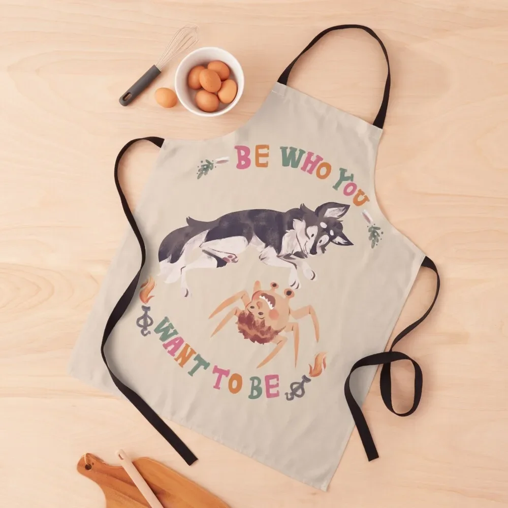 

Be Who You Want To Be 2 Apron chefs Things For The Kitchen Home And Kitchen Costume Waiter Apron