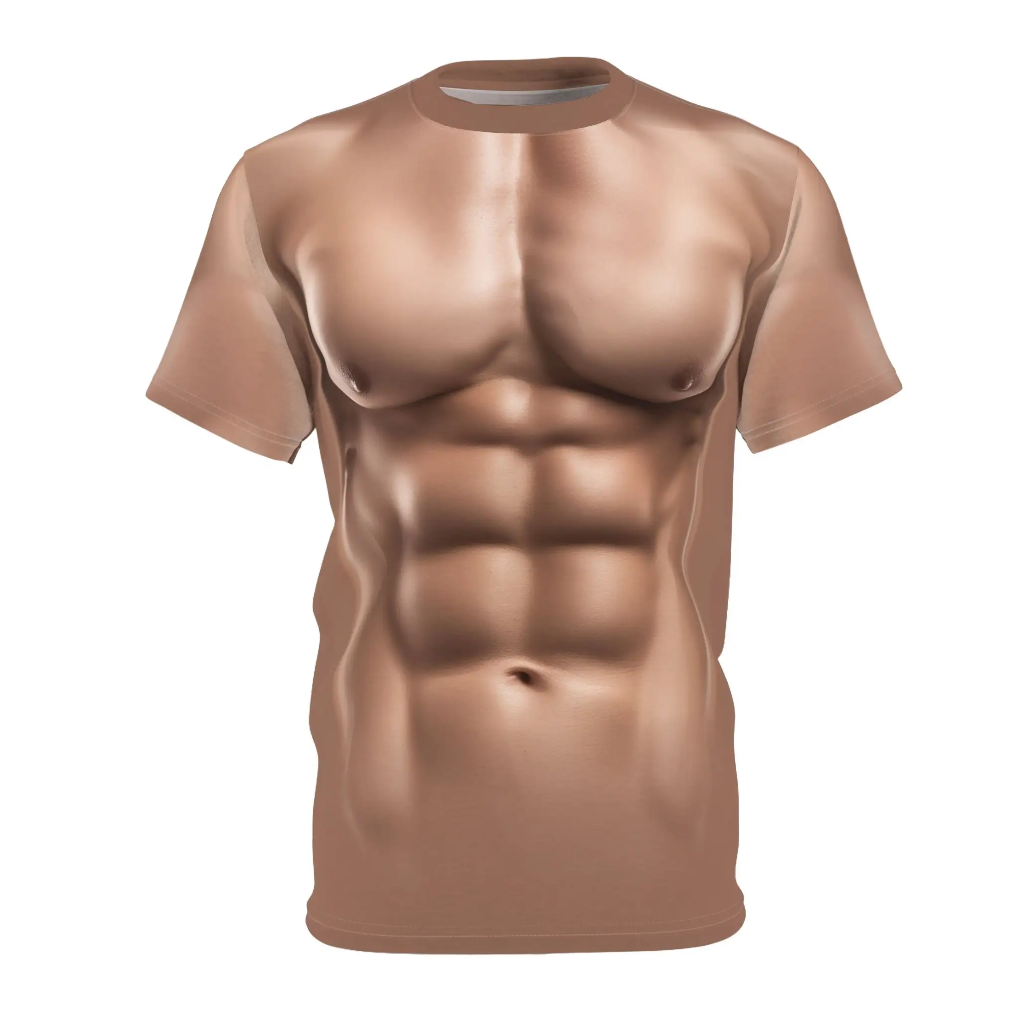 

3D Strong Muscle Man Costume T-Shirt Realistic Chest Muscle Body 3D Print T-Shirt Men Summer T Shirt Clothing Fashion Street Tee