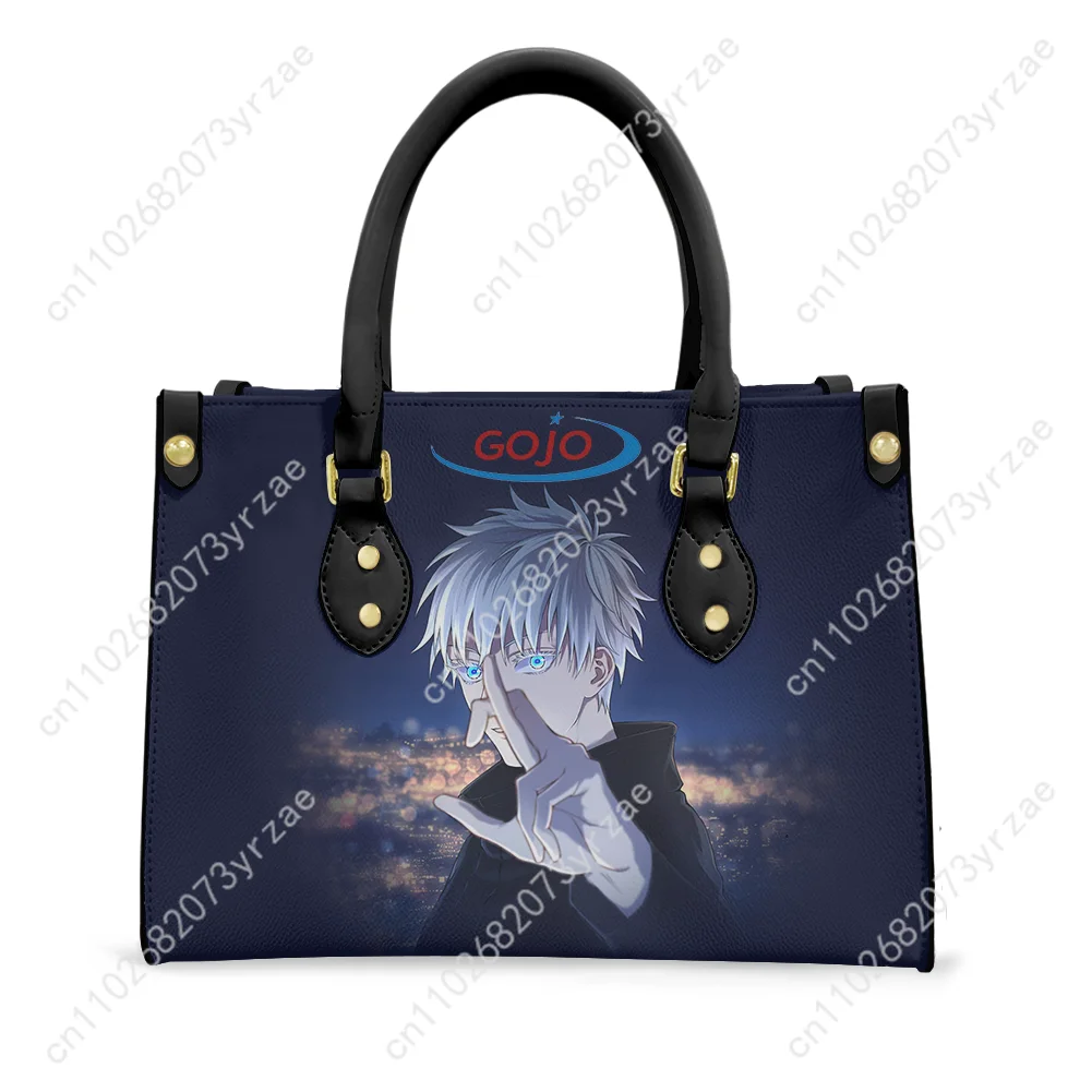 Satoru Gojo Handbag Mens Womens Fashion Personalized Patterns Tote Bag Shoulder Bag Business Commuter Leather Purse Custom Bags