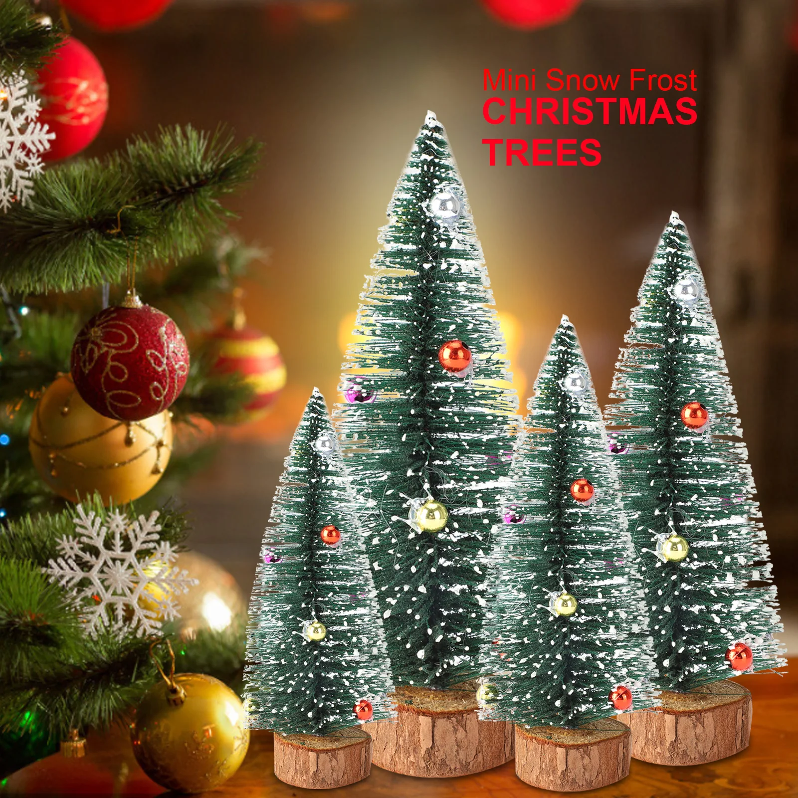 Mini Christmas Tree Flaschenbürste Bottle Brush Künstlicher Weihnachtsbaum Dekoration 3pcs Home Decoration Festival Artificial