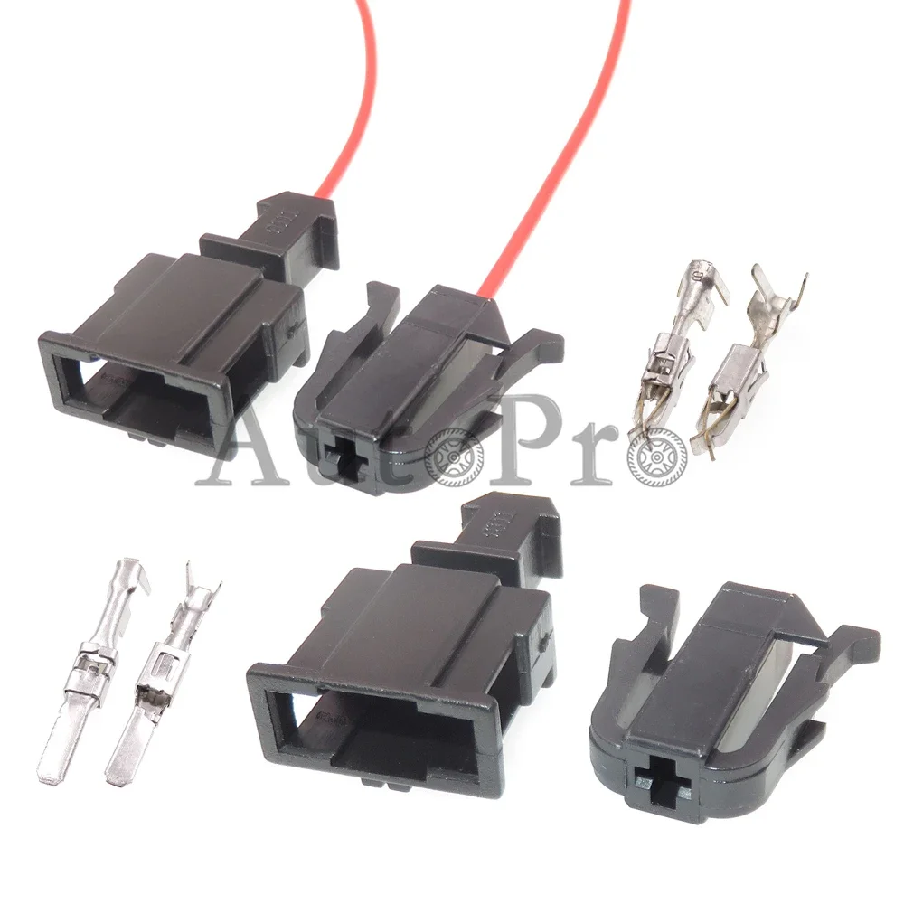 1 Set 1 Hole Auto Sensor AC Assembly Connector 1-929595-1 191972701 Car Electric Wire Socket Automobile Unsealed Plug