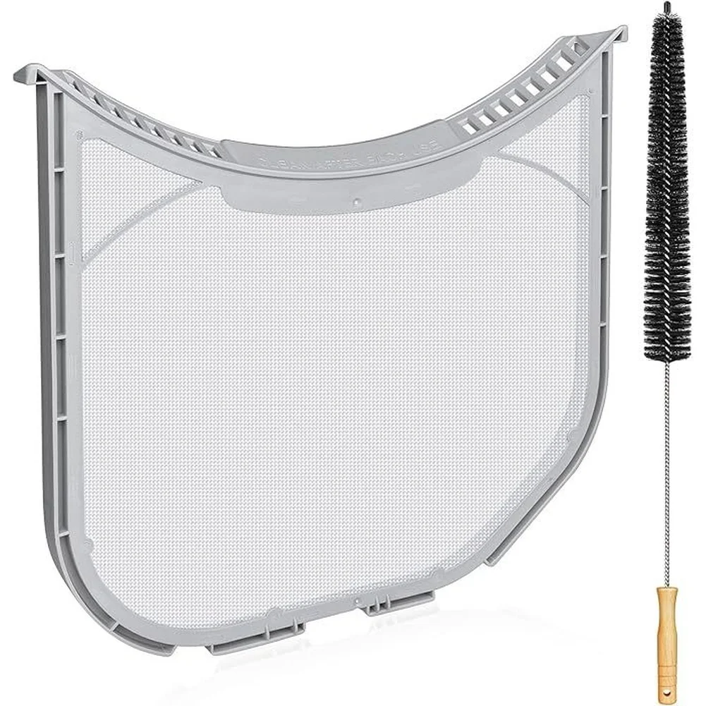 For ADQ566564 Dryer Lint Filter Replacement with Long Brush Compatible for LG Dryers Stainless Steel Wire Handle