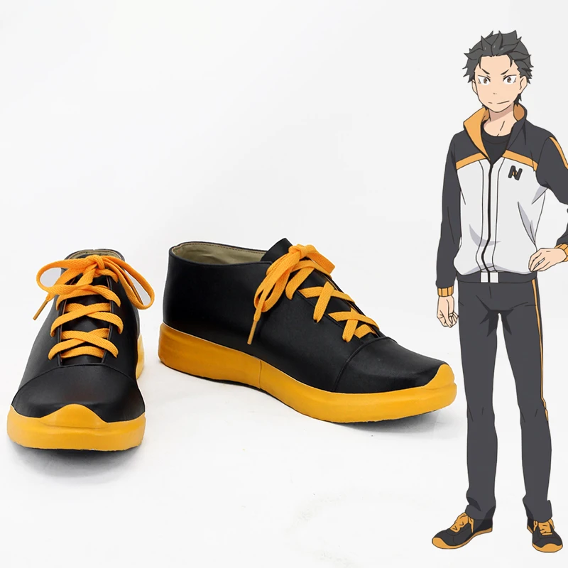Natsuki Subaru Cosplay chaussures Anime Re:Zero commencer la vie dans un autre monde bottes accessoires pour hommes