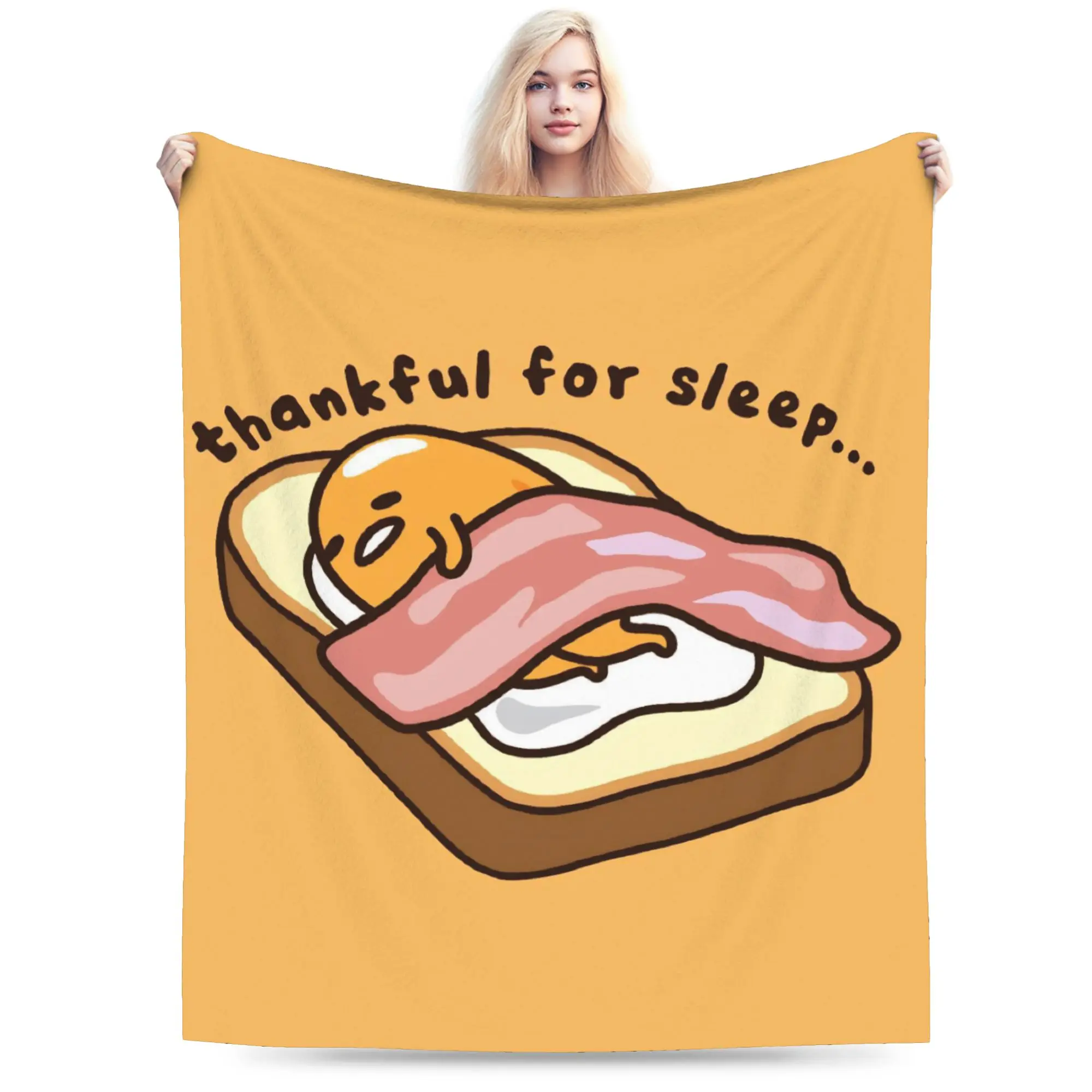 

Lazy Egg Gudetama Blanket Quality Soft Warm Bedding Throws Spring Kids Adult Outdoor Novelty Bedspread