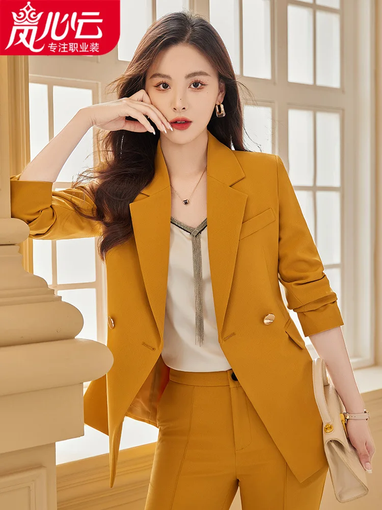 

Business Suit Tailored Suit Formal Clothes Women's Suit Overalls Dignified Goddess Fan High-End Gas Field Strong Hot Autumn811