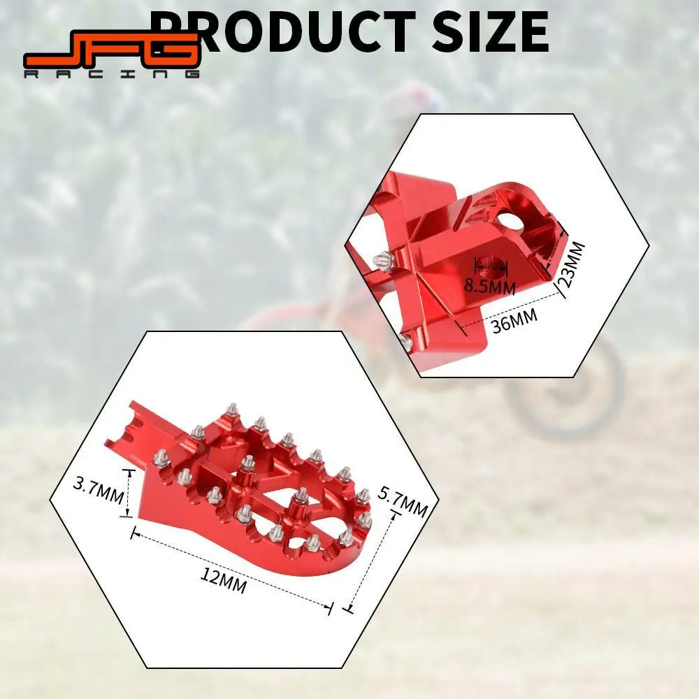 Reposapiés Universal CNC colorido para motocicleta, clavijas para HONDA CRF XR 50 70 110 M2R SDG DHZ SSR KAYO Pit Bike
