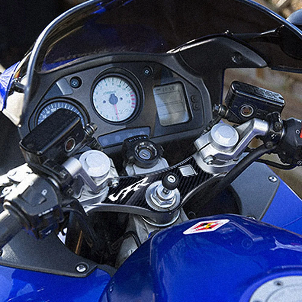 VFR800 Motorcycle Carbon-look Top Triple Clamp Yoke Sticker For VFR800 Up To 2001
